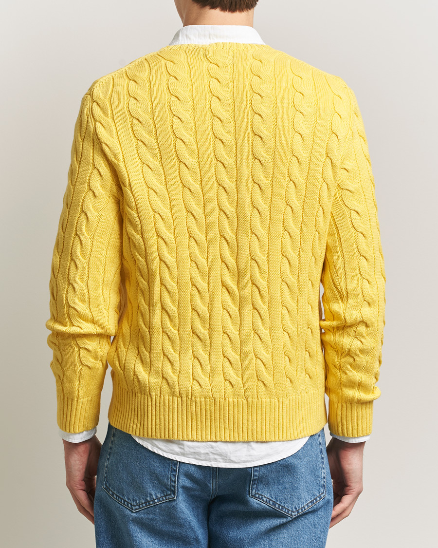 Mies | Puserot | Polo Ralph Lauren | Cotton Cable Pullover Sunfish Yellow