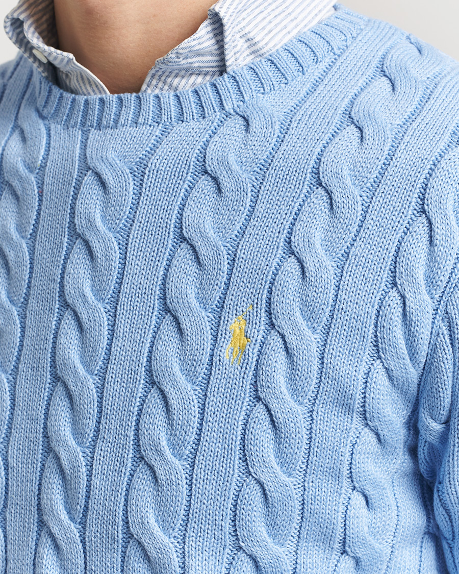 Mies | Puserot | Polo Ralph Lauren | Cotton Cable Pullover Austin Blue