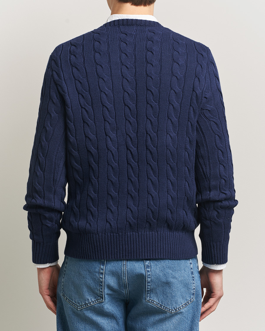 Mies | Puserot | Polo Ralph Lauren | Cotton Cable Pullover Bright Navy