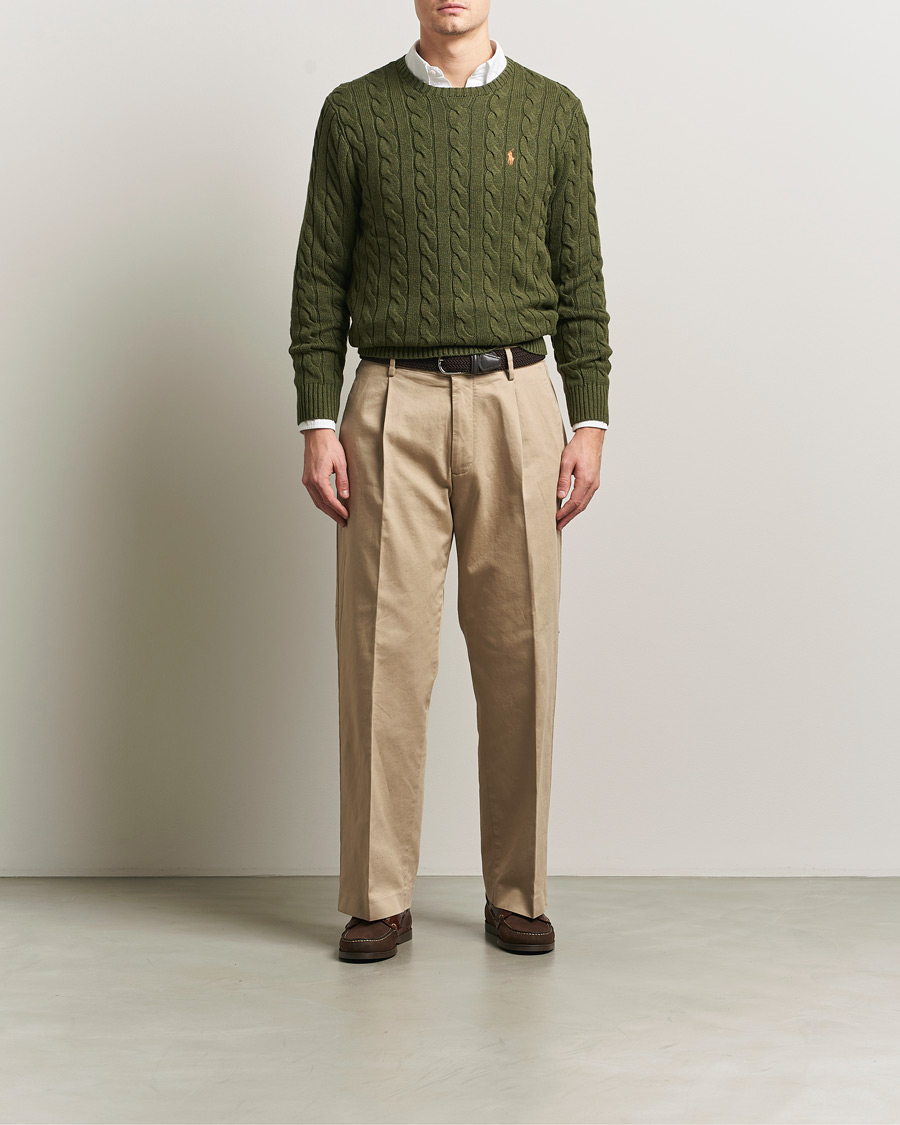Mies | Puserot | Polo Ralph Lauren | Cotton Cable Pullover Garden Trail Heather