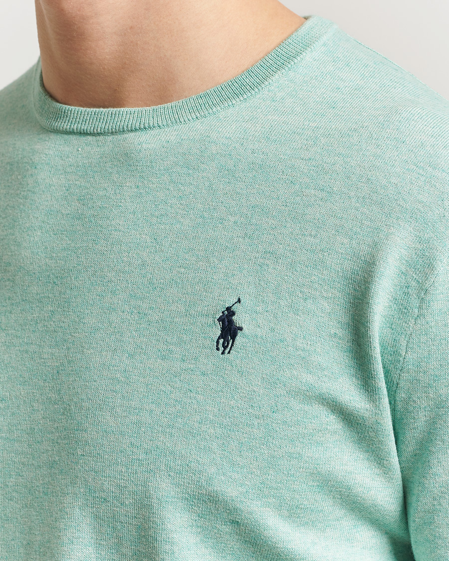 Mies | Puserot | Polo Ralph Lauren | Cotton Crew Neck Sweater Green Heather