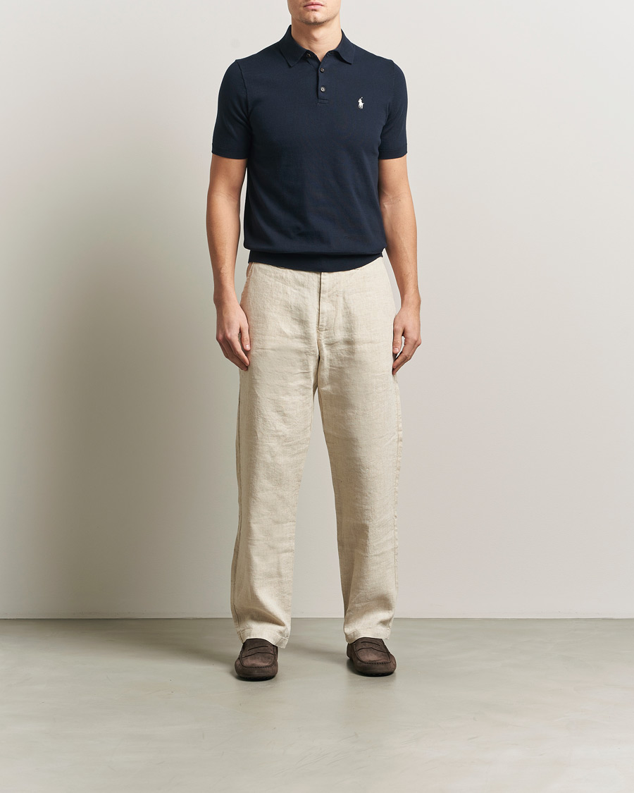 Mies | Pikeet | Polo Ralph Lauren | Knitted Short Sleeve Polo Hunter Navy