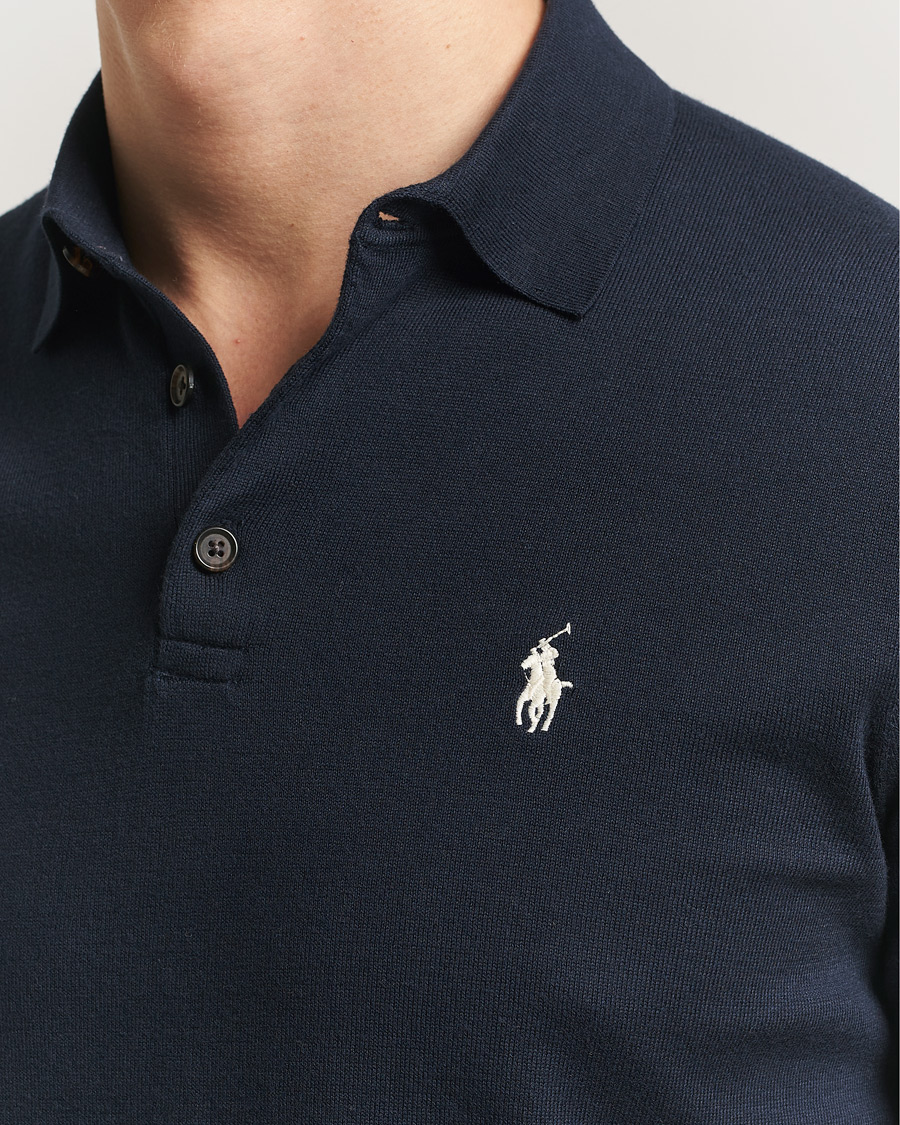 Mies | Pikeet | Polo Ralph Lauren | Knitted Short Sleeve Polo Hunter Navy