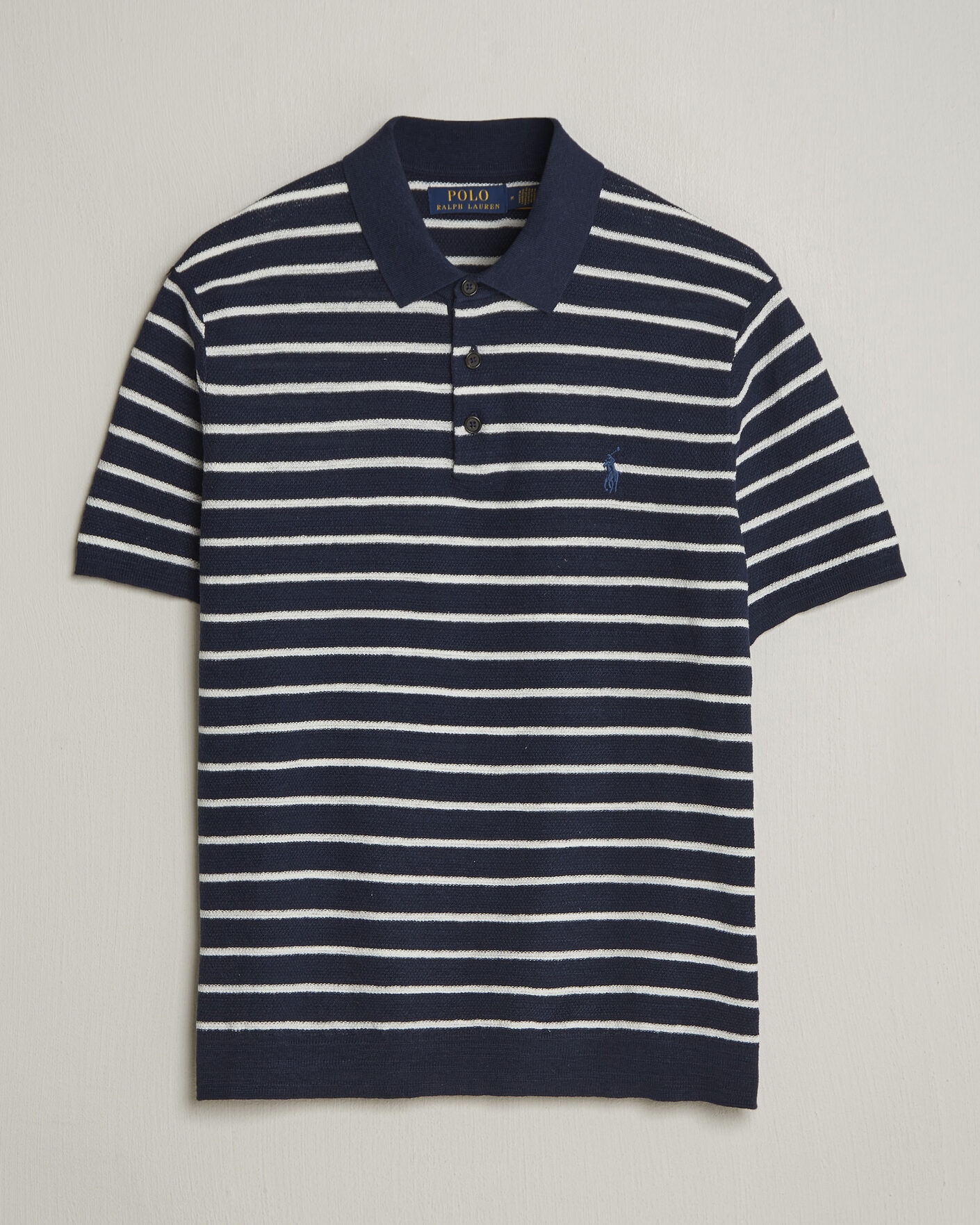 Mies | Pikeet | Polo Ralph Lauren | Cotton Blend Striped Polo Bright Navy Combo