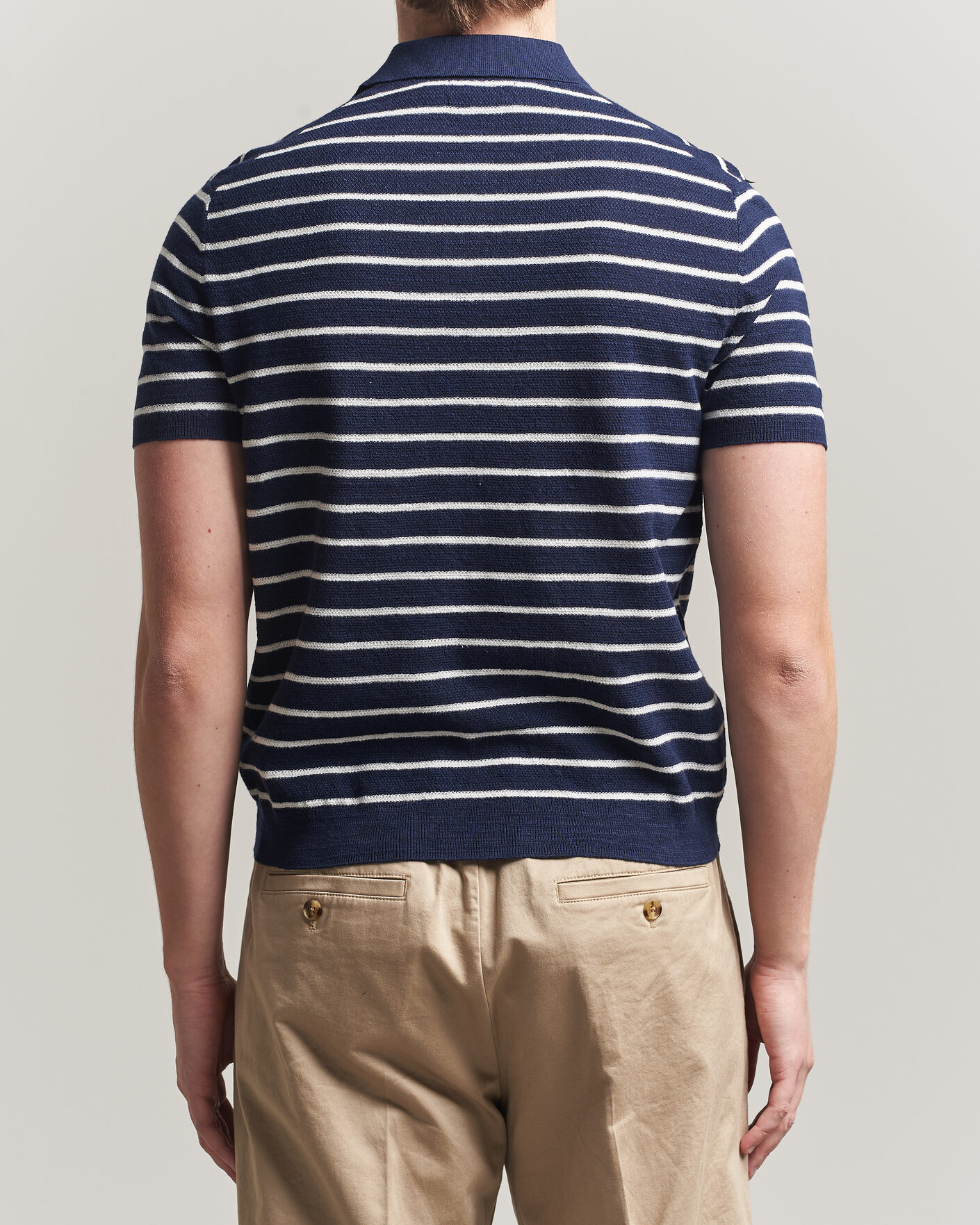 Mies | Pikeet | Polo Ralph Lauren | Cotton Blend Striped Polo Bright Navy Combo