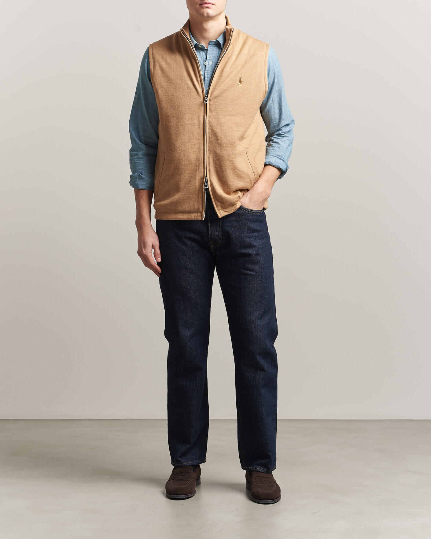 Mies | Puserot | Polo Ralph Lauren | Wool Blend Vest Camel Combo