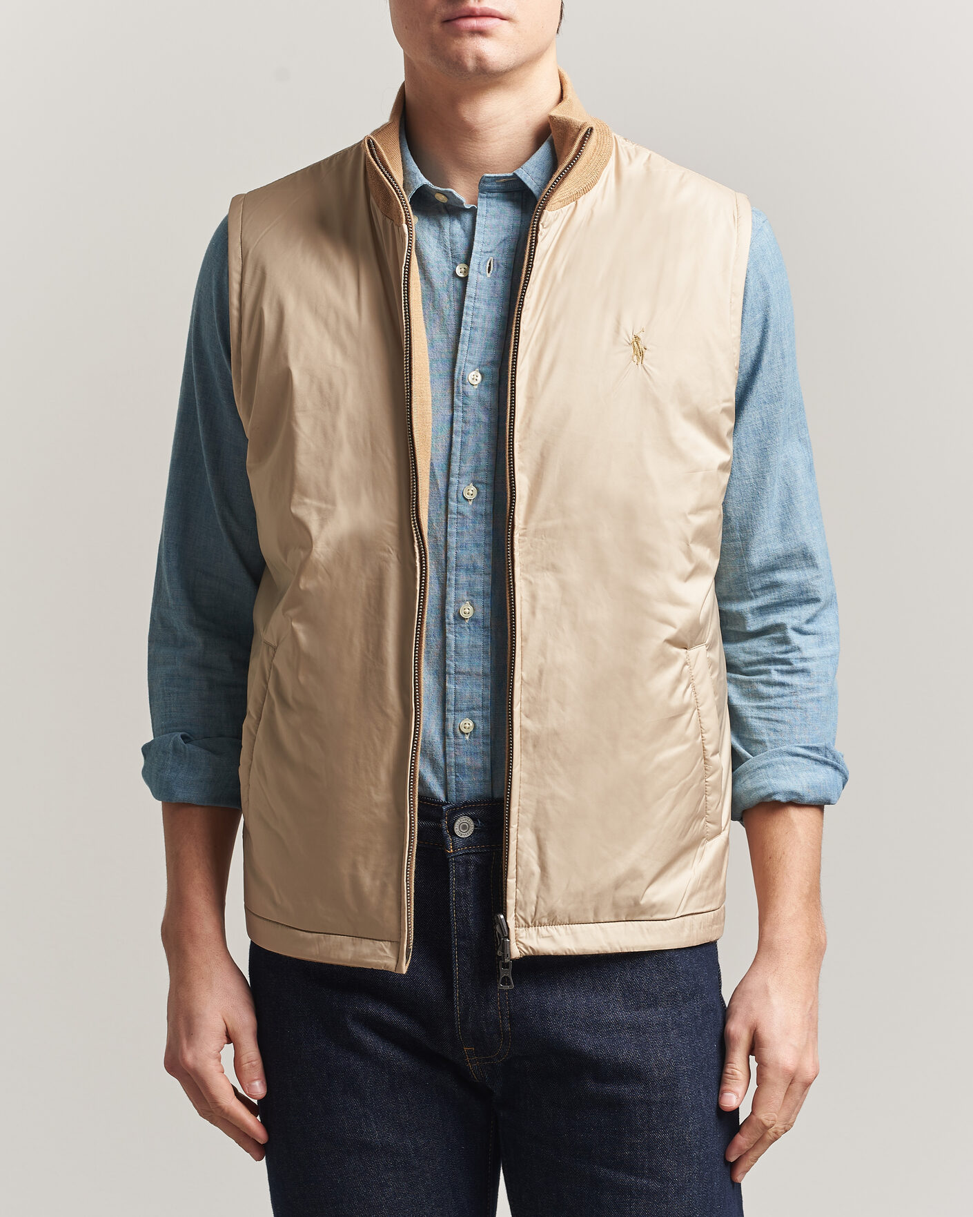 Mies | Puserot | Polo Ralph Lauren | Wool Blend Vest Camel Combo