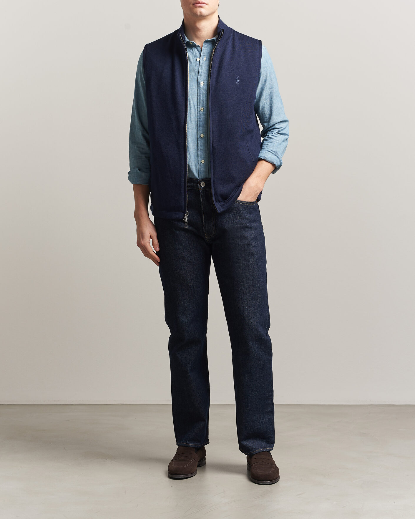 Mies | Puserot | Polo Ralph Lauren | Wool Blend Vest Navy Combo