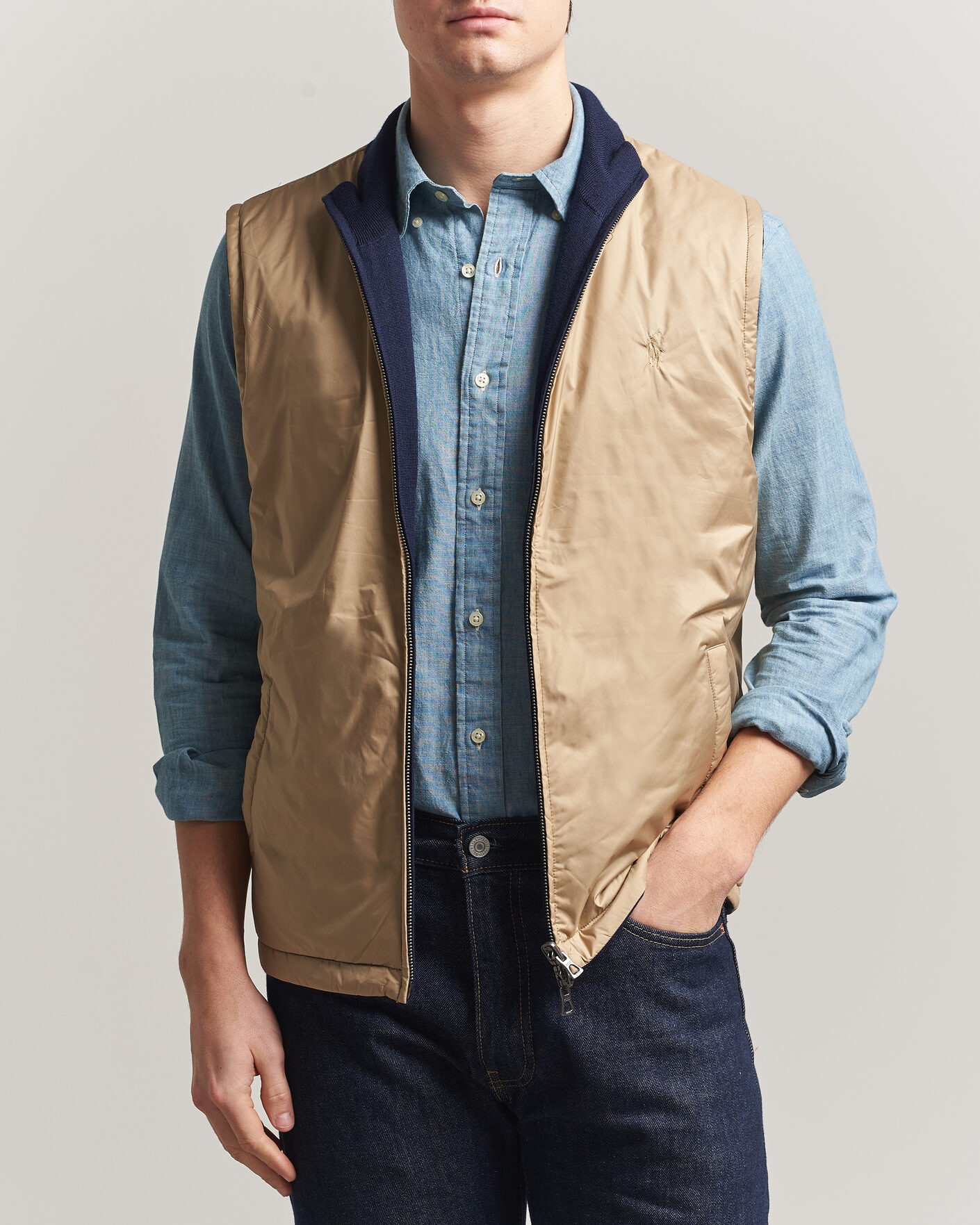 Mies | Puserot | Polo Ralph Lauren | Wool Blend Vest Navy Combo