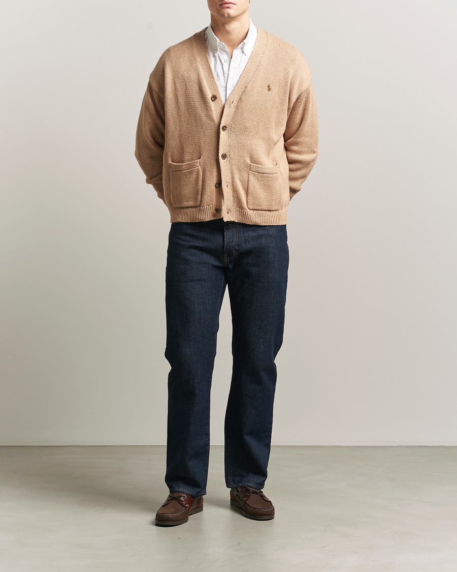 Mies | Puserot | Polo Ralph Lauren | Cotton Cardigan Camel Melange