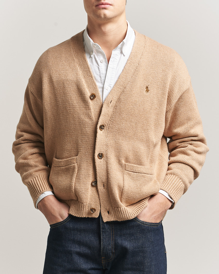 Mies | Puserot | Polo Ralph Lauren | Cotton Cardigan Camel Melange