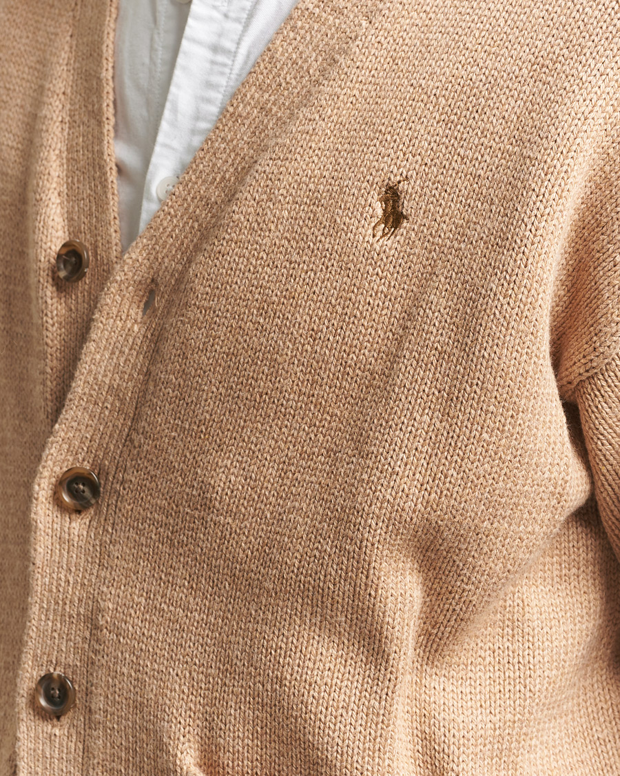 Mies | Puserot | Polo Ralph Lauren | Cotton Cardigan Camel Melange
