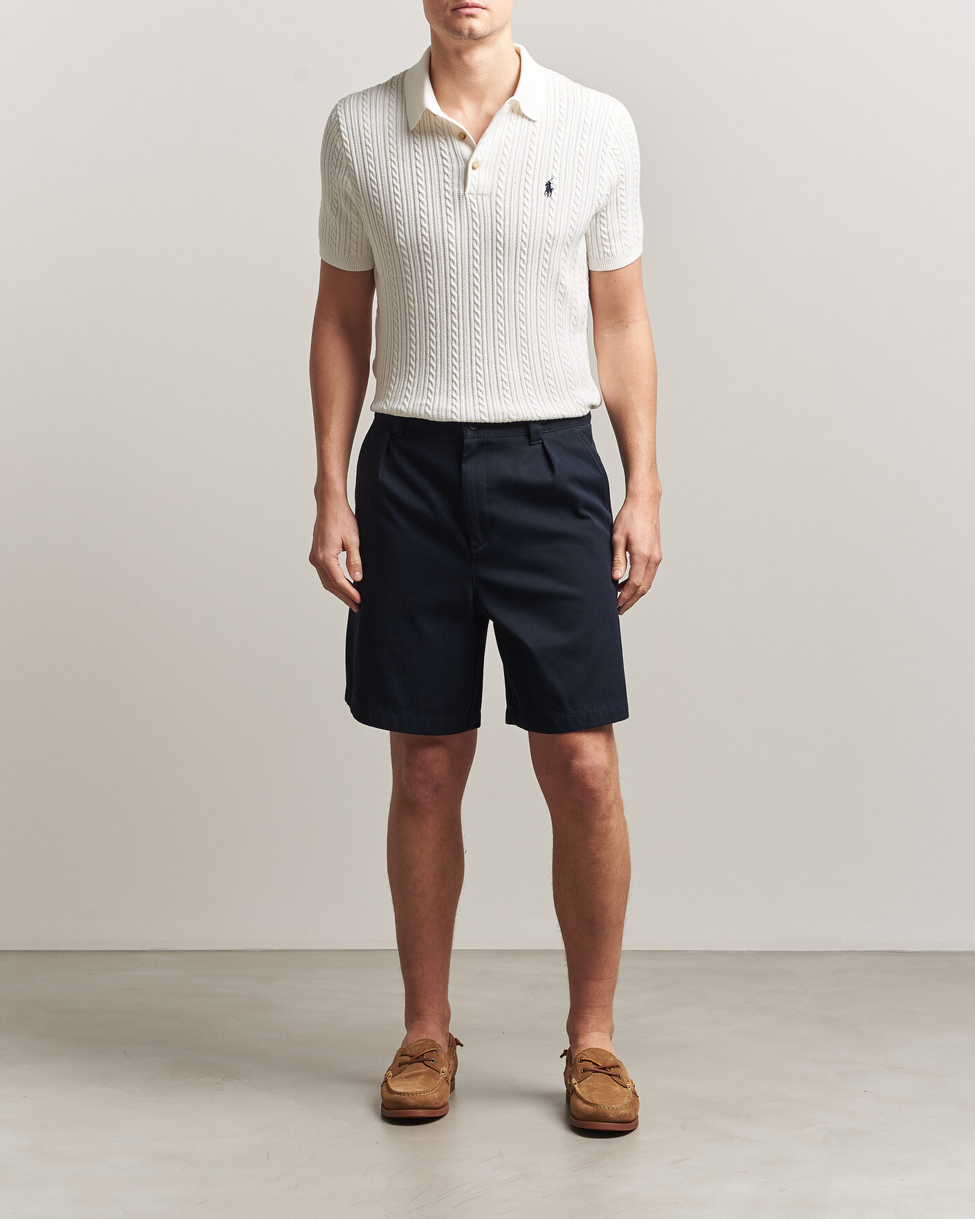 Mies | Pikeet | Polo Ralph Lauren | Cotton Polo Deckwash White/Navy