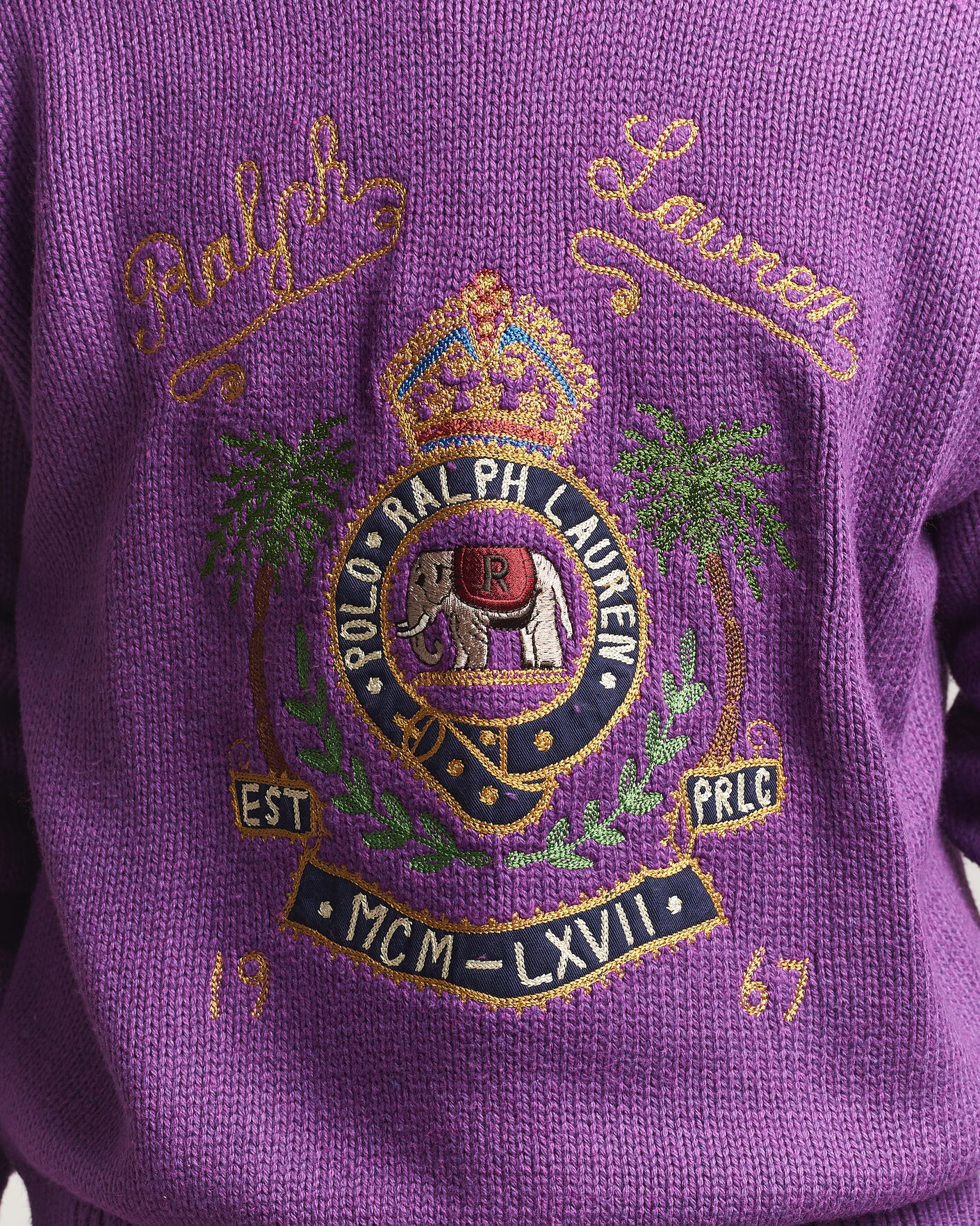 Mies | Puserot | Polo Ralph Lauren | Cotton Logo Sweater Purple Heahter