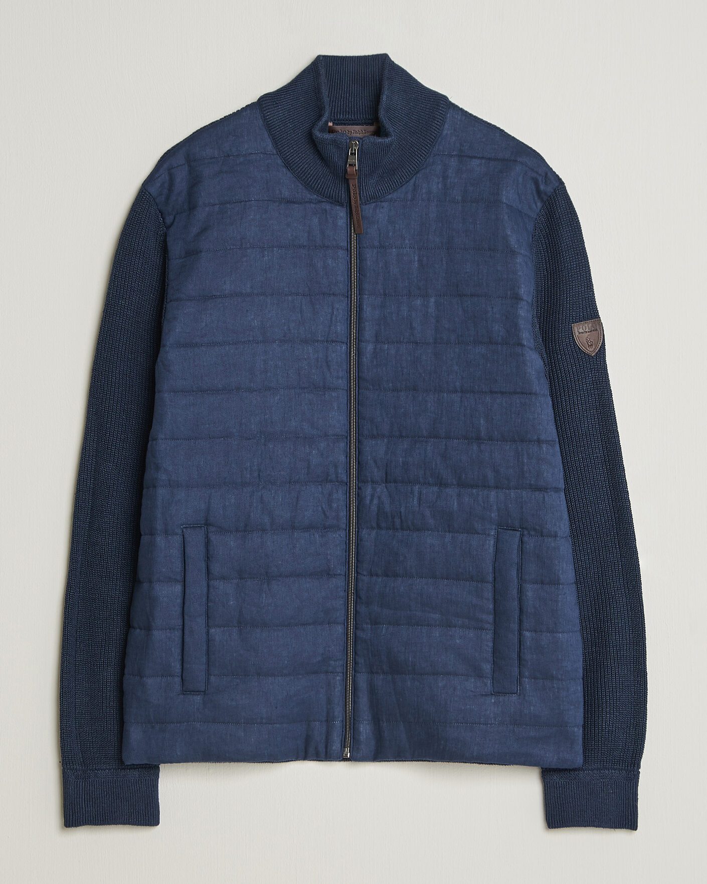 Mies | Puserot | Polo Ralph Lauren | Linen Full Zip Sweater Navy