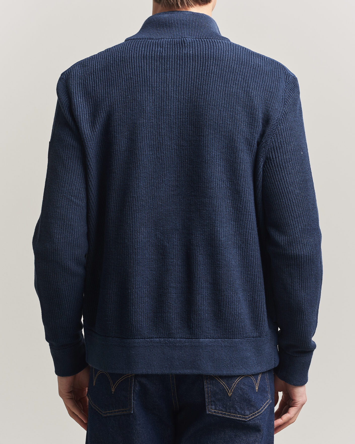 Mies | Puserot | Polo Ralph Lauren | Linen Full Zip Sweater Navy