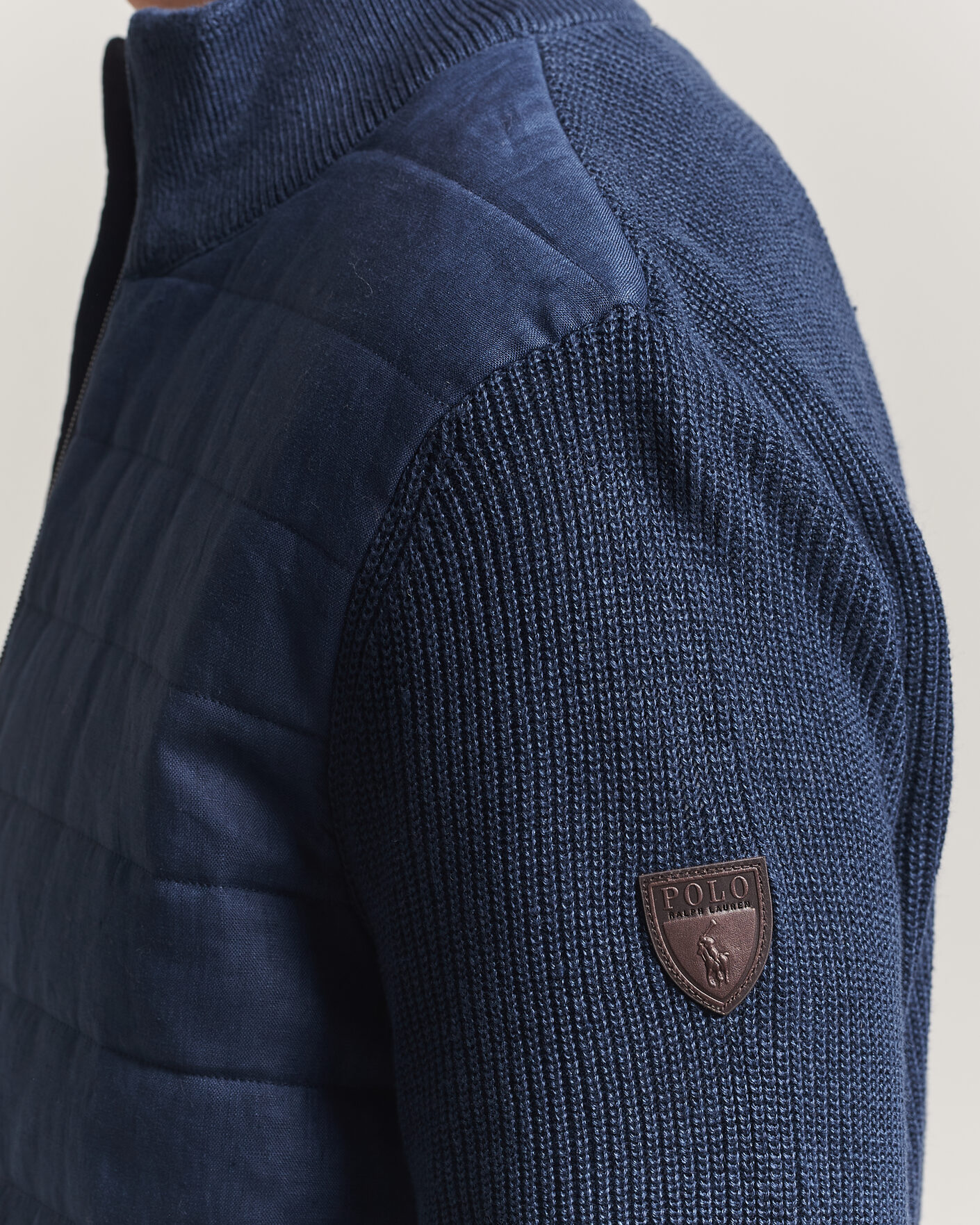 Mies | Puserot | Polo Ralph Lauren | Linen Full Zip Sweater Navy