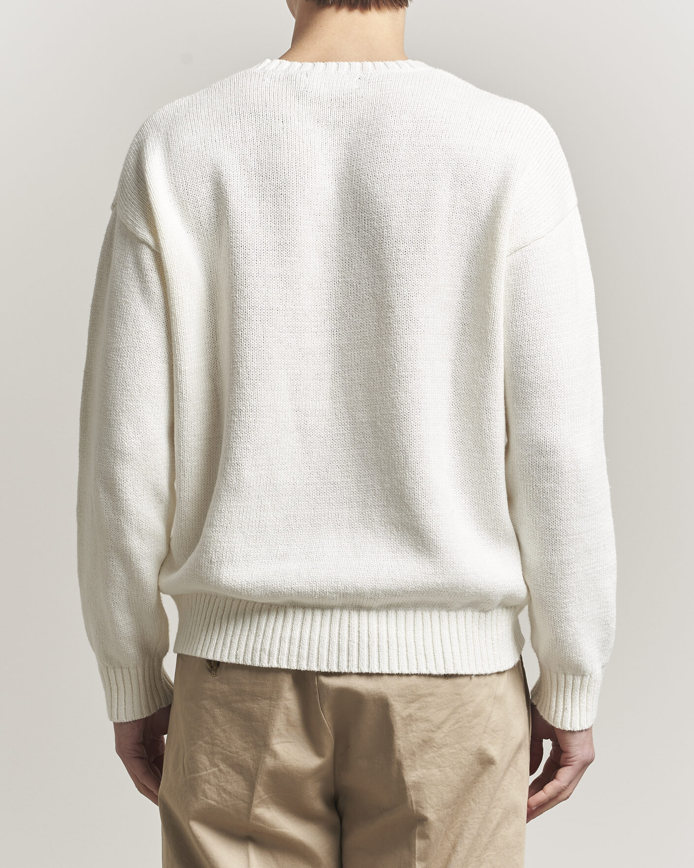 Mies | Puserot | Polo Ralph Lauren | Linen Blend Sweater Deckwash White