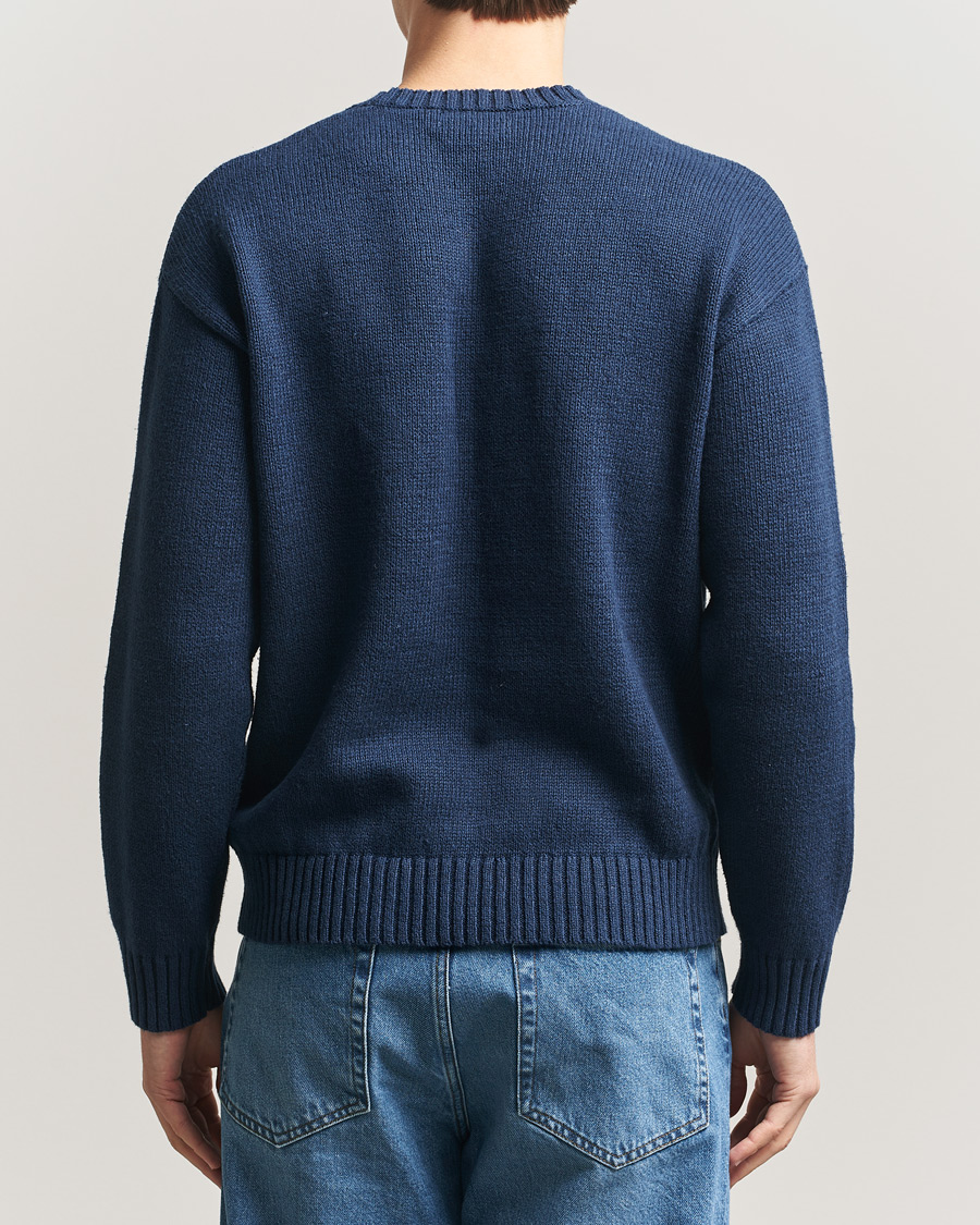 Mies | Puserot | Polo Ralph Lauren | Linen Blend Sweater Dark Cobalt