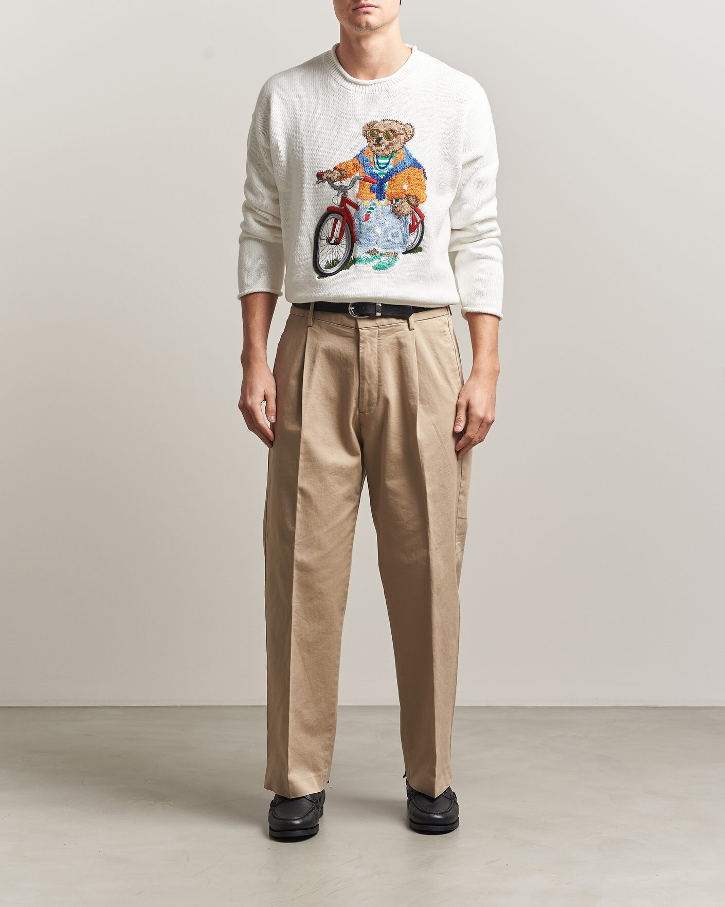 Mies | Puserot | Polo Ralph Lauren | Cotton Bear Sweater Deckwash White
