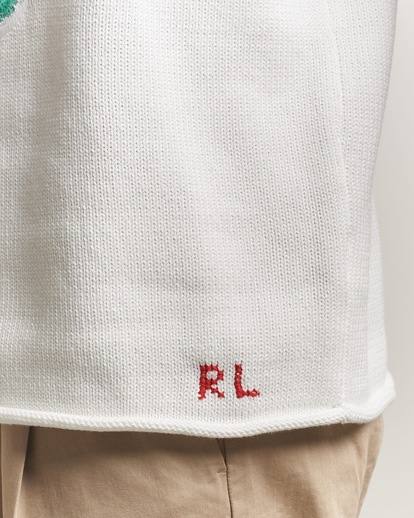Mies | Puserot | Polo Ralph Lauren | Cotton Bear Sweater Deckwash White