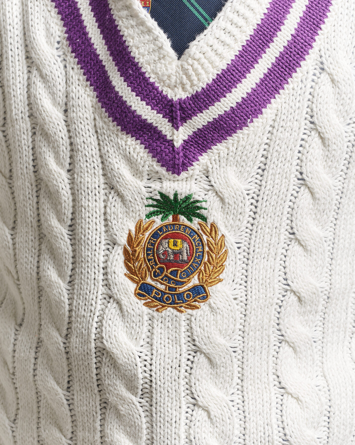 Mies | Puserot | Polo Ralph Lauren | Cotton Linen Blend Sweater Cream Combo