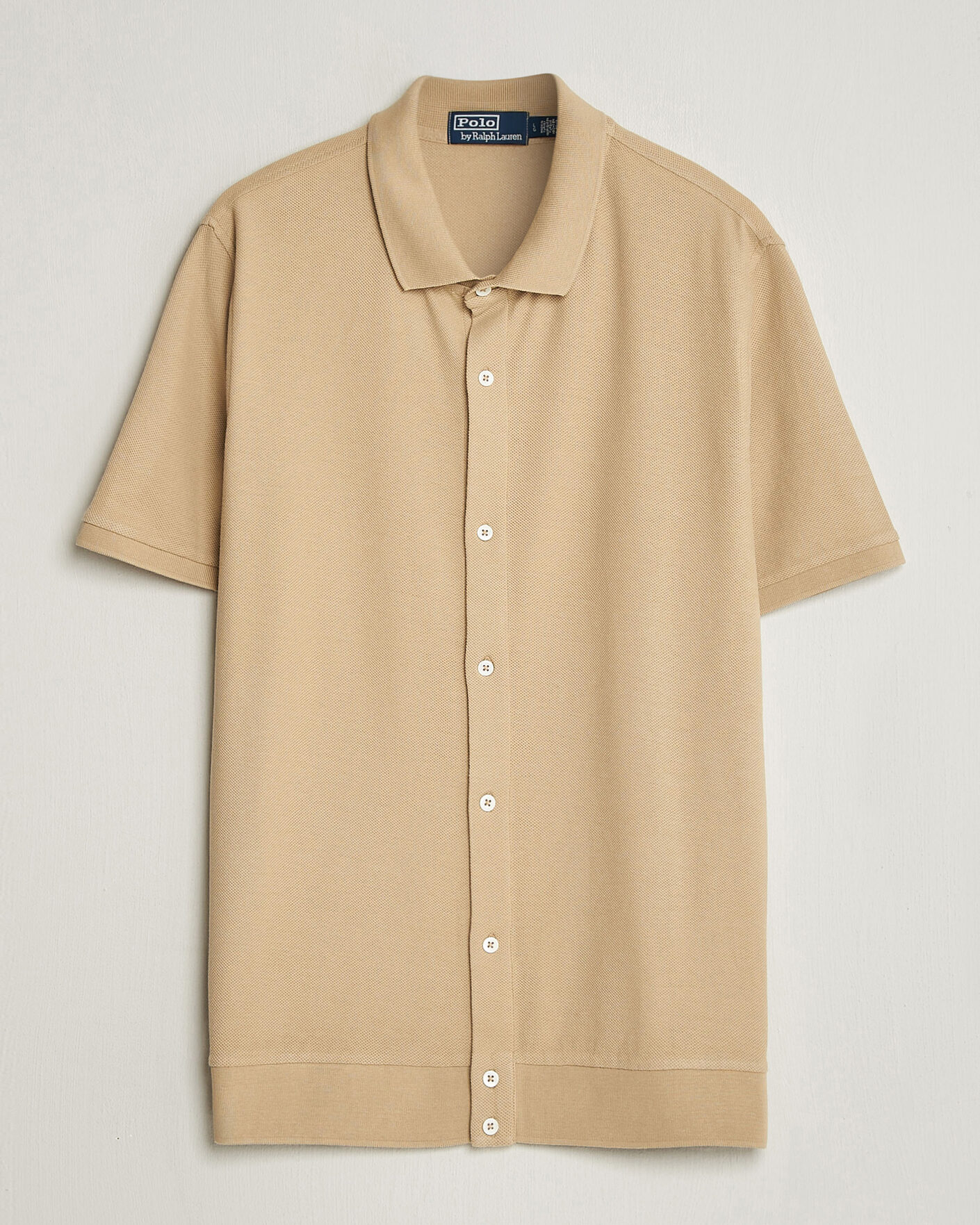 Mies | Pikeet | Polo Ralph Lauren | Cotton Knitted Polo Coastal Beige