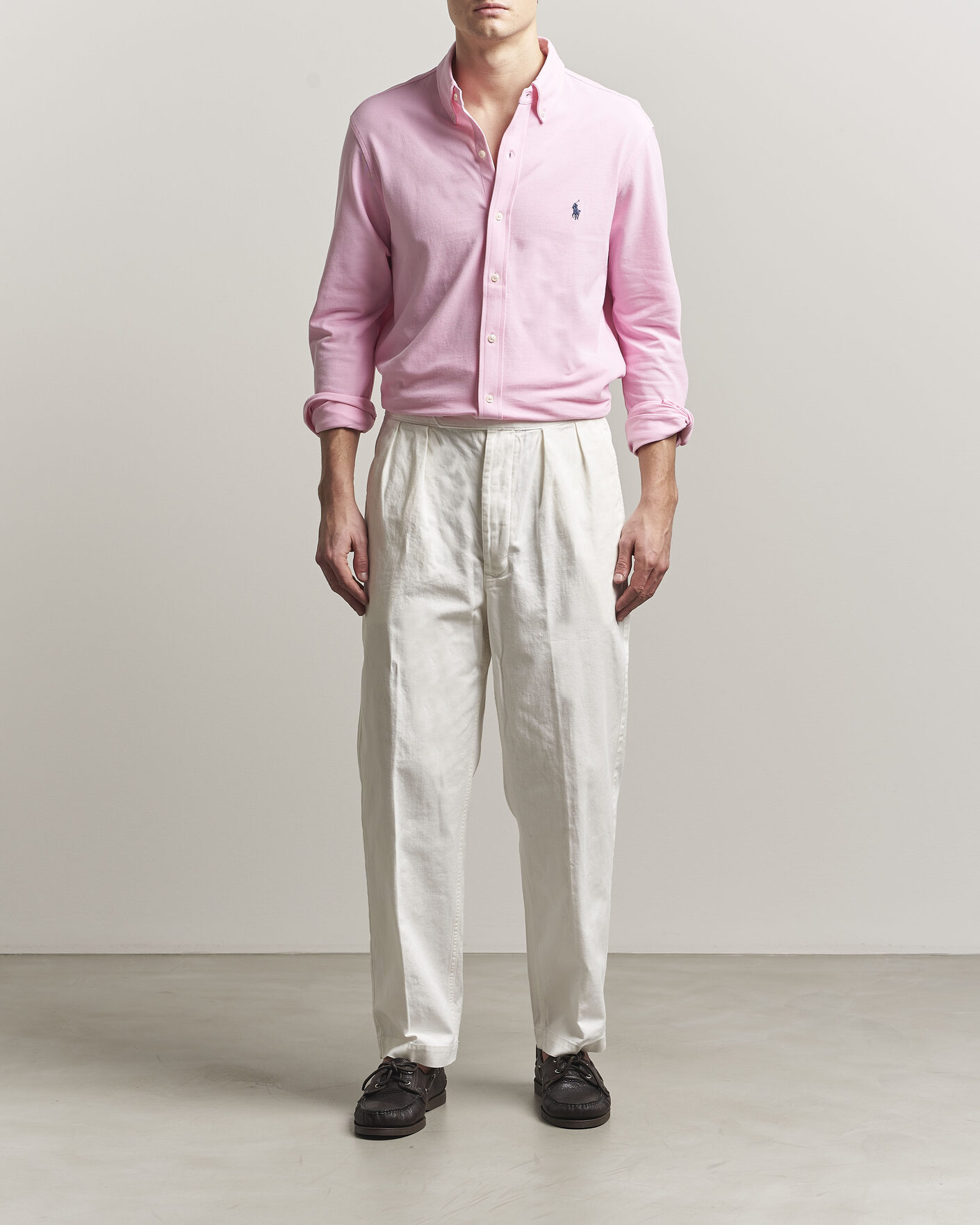 Mies | Kauluspaidat | Polo Ralph Lauren | Featherweight Mesh Shirt Carmel Pink