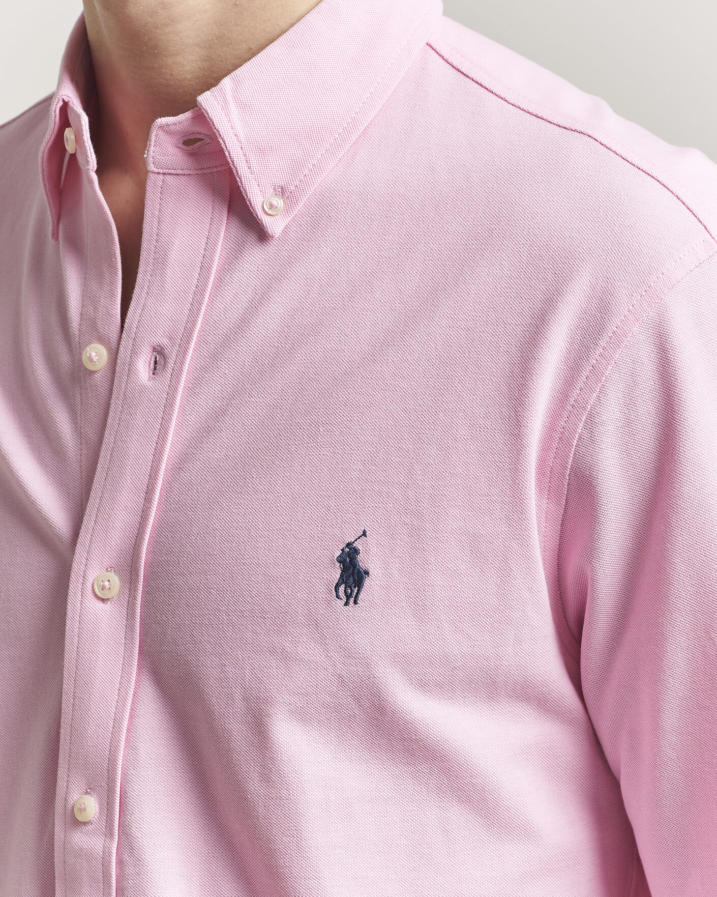 Mies | Kauluspaidat | Polo Ralph Lauren | Featherweight Mesh Shirt Carmel Pink