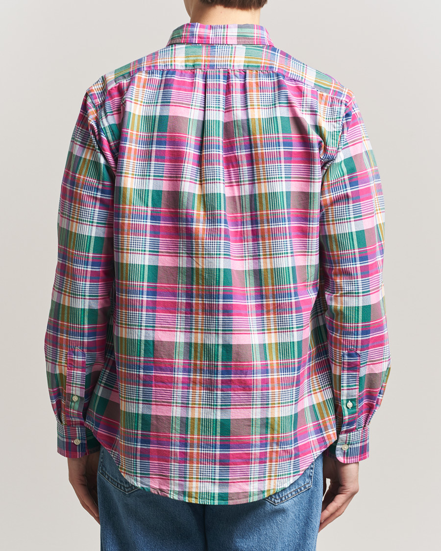 Mies | Kauluspaidat | Polo Ralph Lauren | Custom Fit Checked Oxford Shirt Pink/Blue Multi