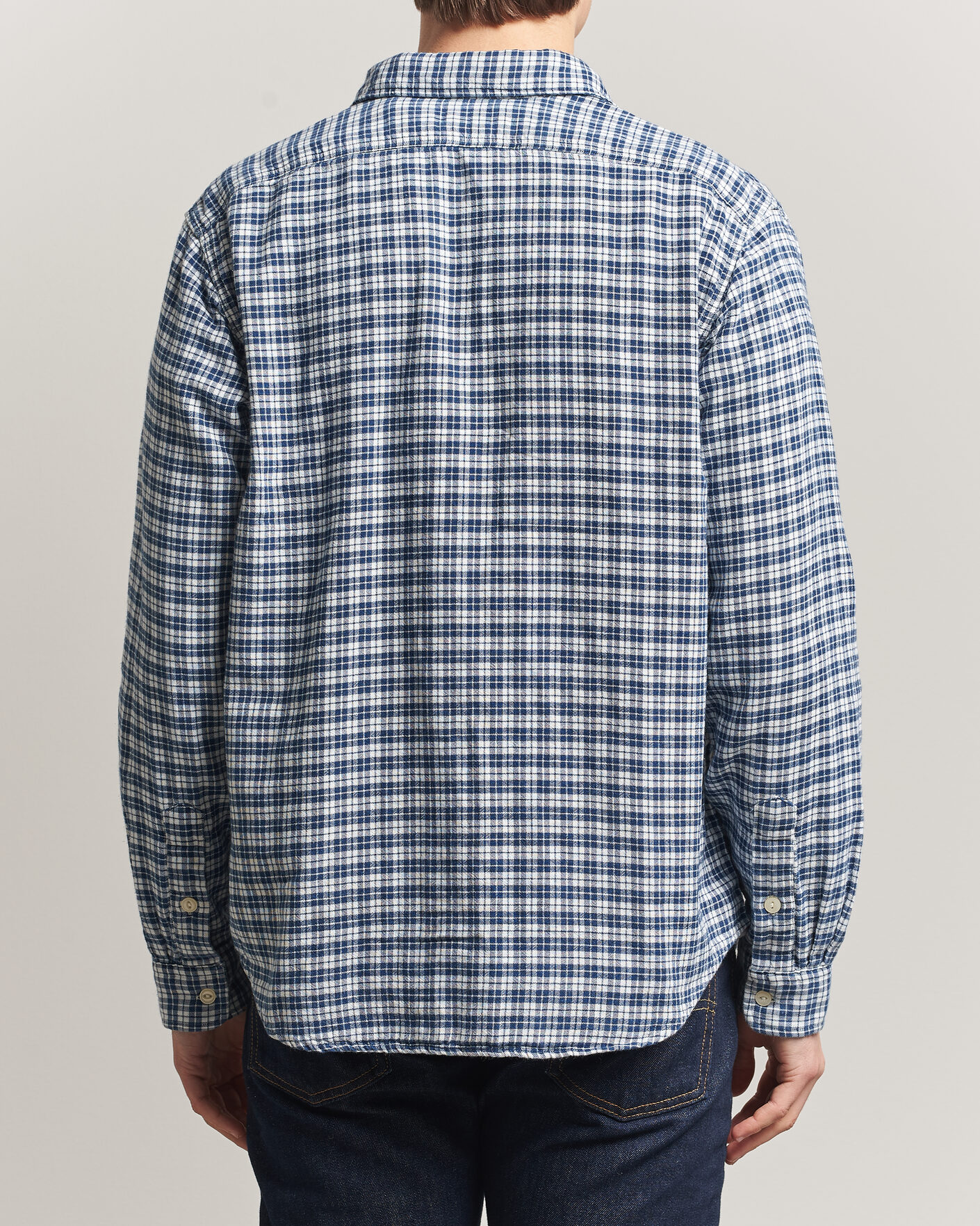 Mies | Kauluspaidat | Polo Ralph Lauren | Double Faced Oxford Shirt Dark Indigo Cream