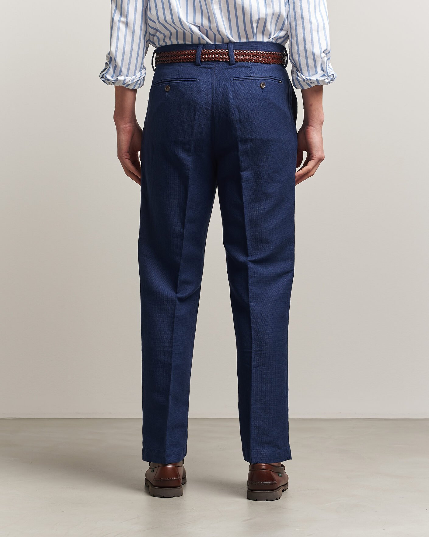 Mies | Housut | Polo Ralph Lauren | Cotton Linen Pants Newport Navy