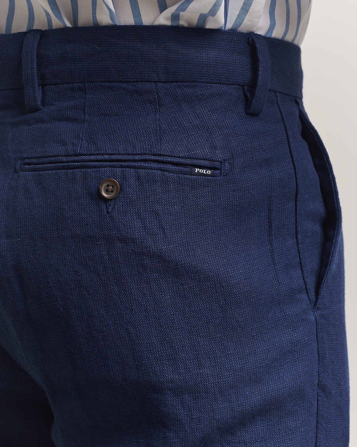 Mies | Housut | Polo Ralph Lauren | Cotton Linen Pants Newport Navy