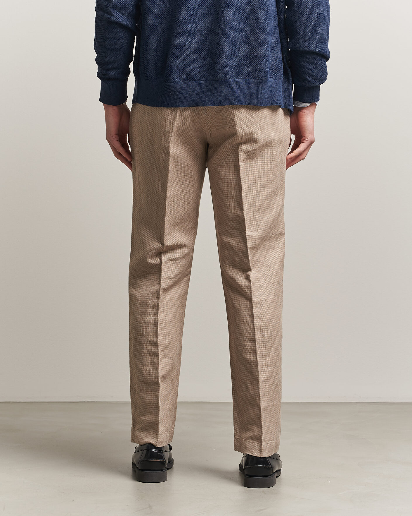 Mies | Housut | Polo Ralph Lauren | Cotton Linen Pants Madison Tan Stone Grey