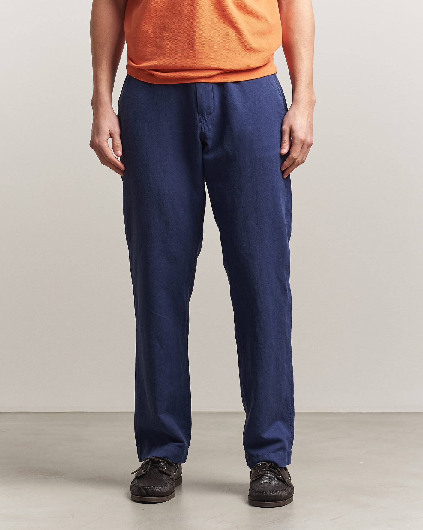 Mies | Housut | Polo Ralph Lauren | Linen Cotton Pants New Classic Navy