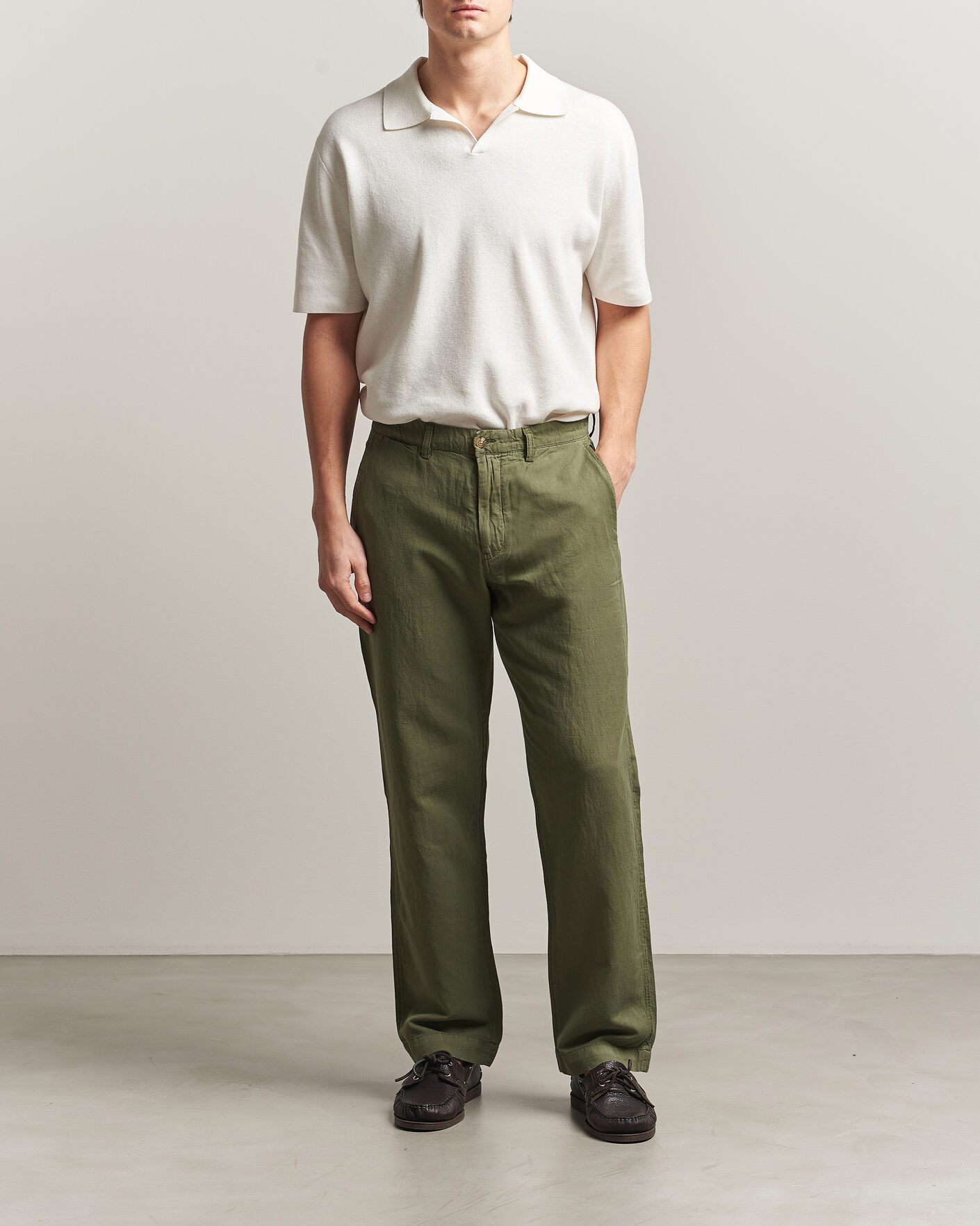 Mies | Housut | Polo Ralph Lauren | Linen Cotton Pants Garden Trail