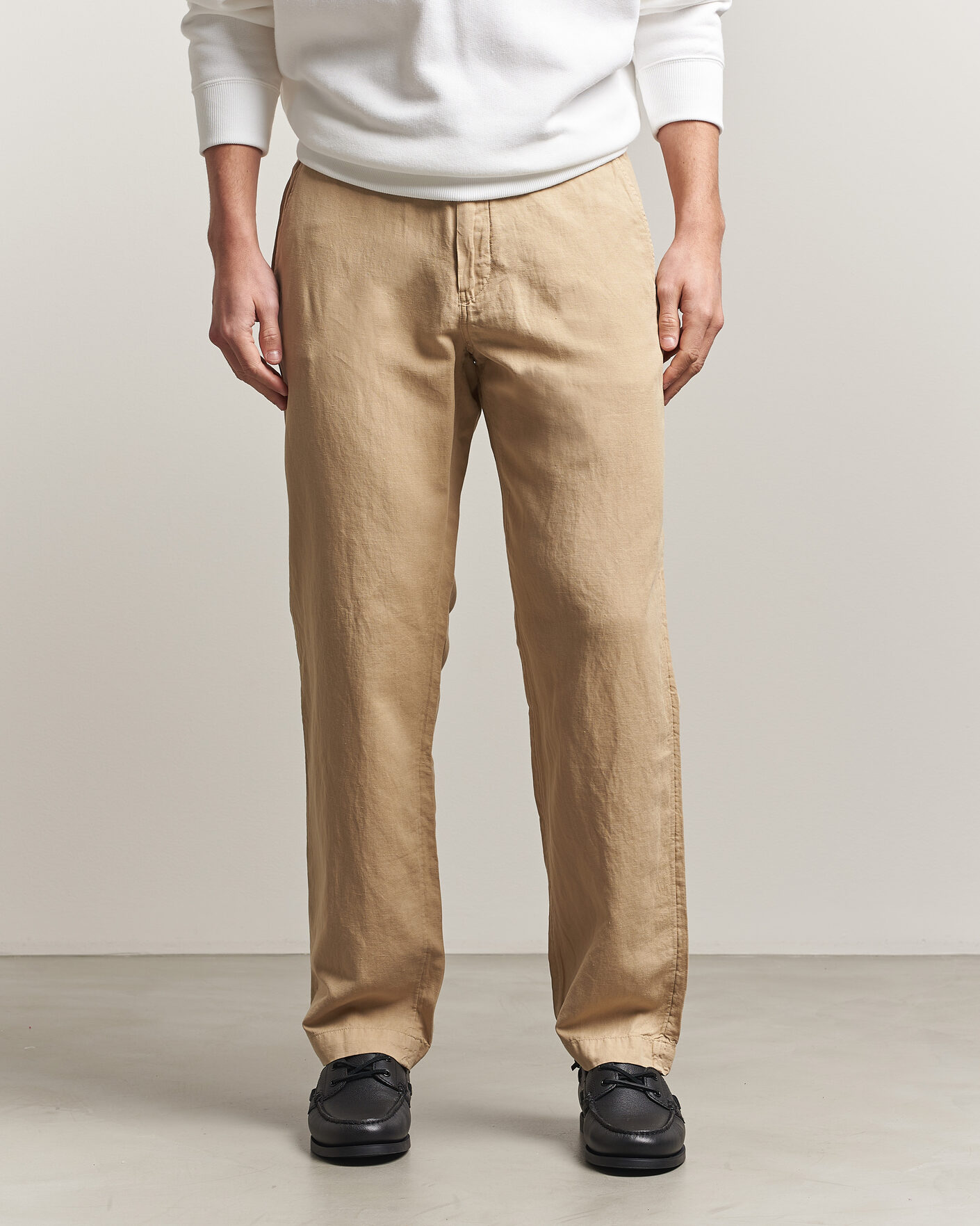 Mies | Housut | Polo Ralph Lauren | Linen Cotton Pants Coastal Beige