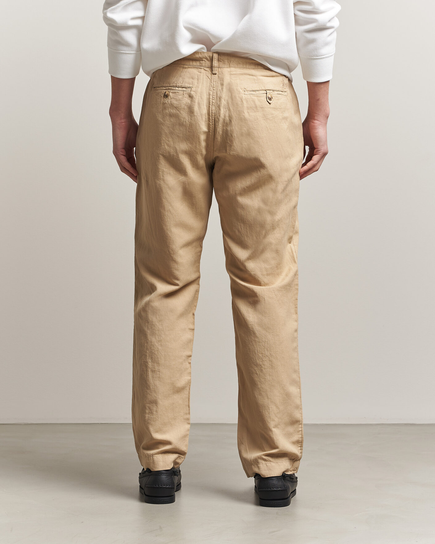 Mies | Housut | Polo Ralph Lauren | Linen Cotton Pants Coastal Beige