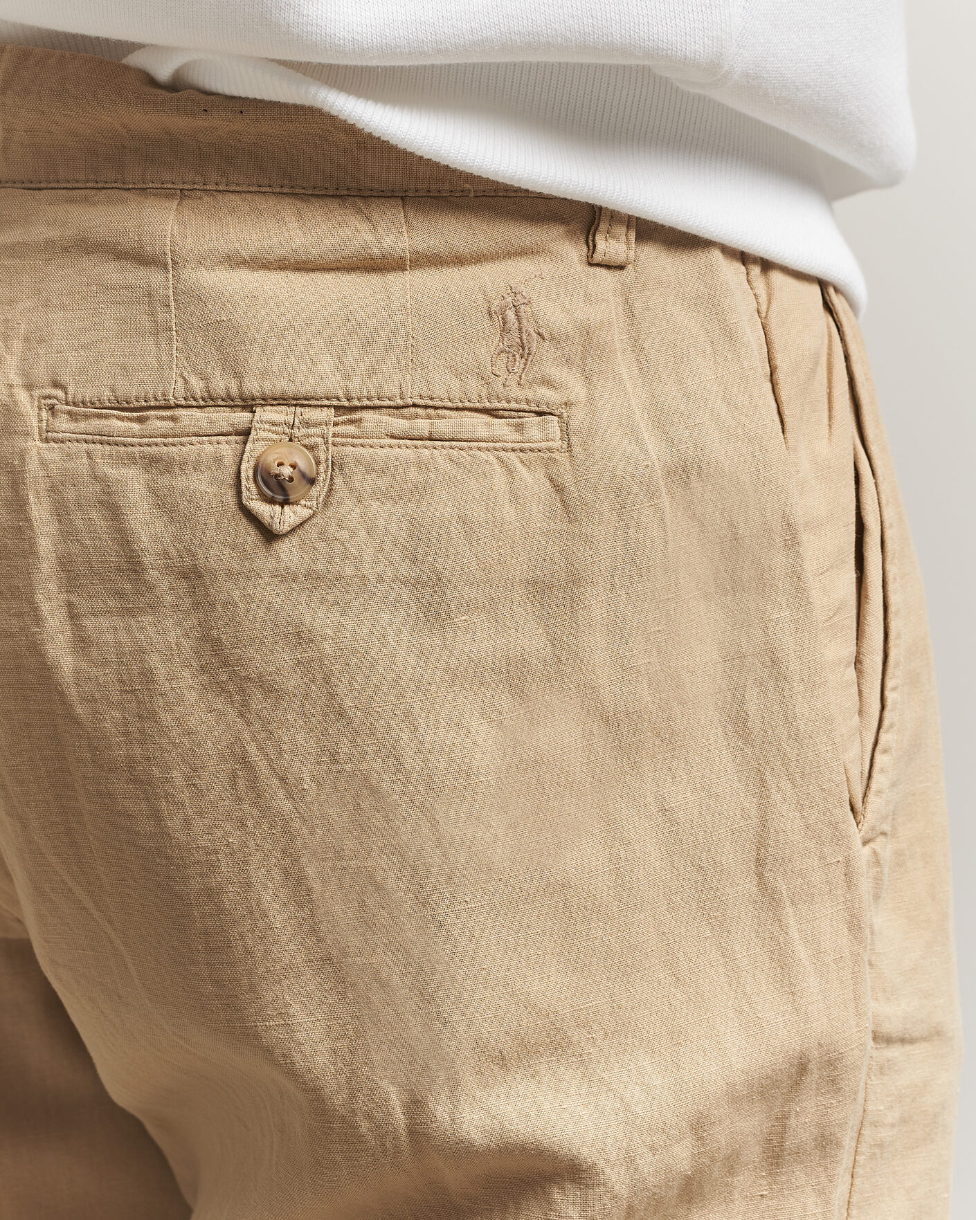 Mies | Housut | Polo Ralph Lauren | Linen Cotton Pants Coastal Beige
