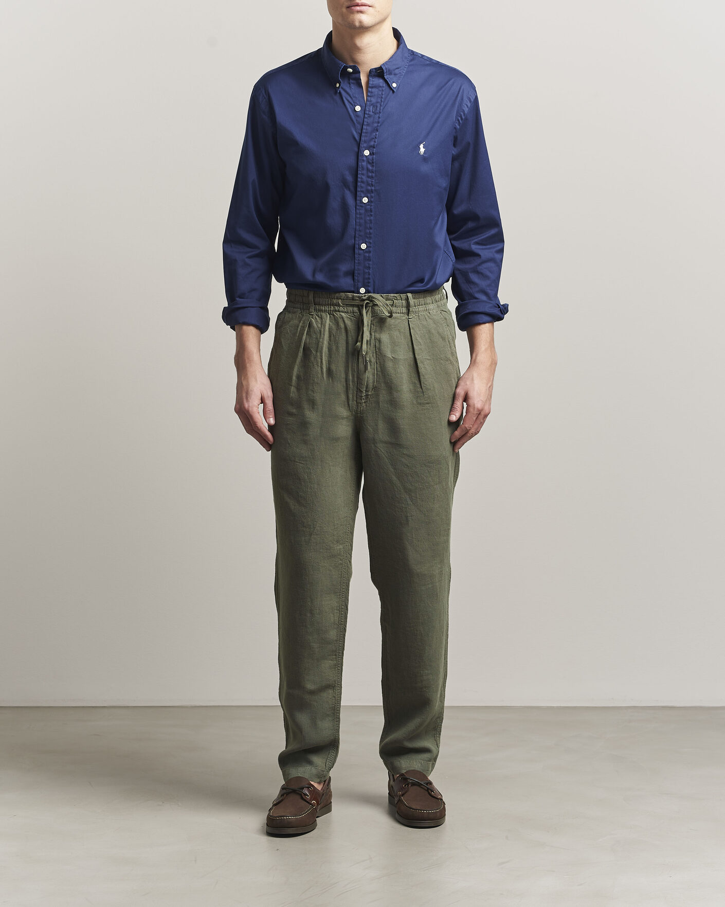 Mies | Housut | Polo Ralph Lauren | Prepster Linen Trousers New Olive