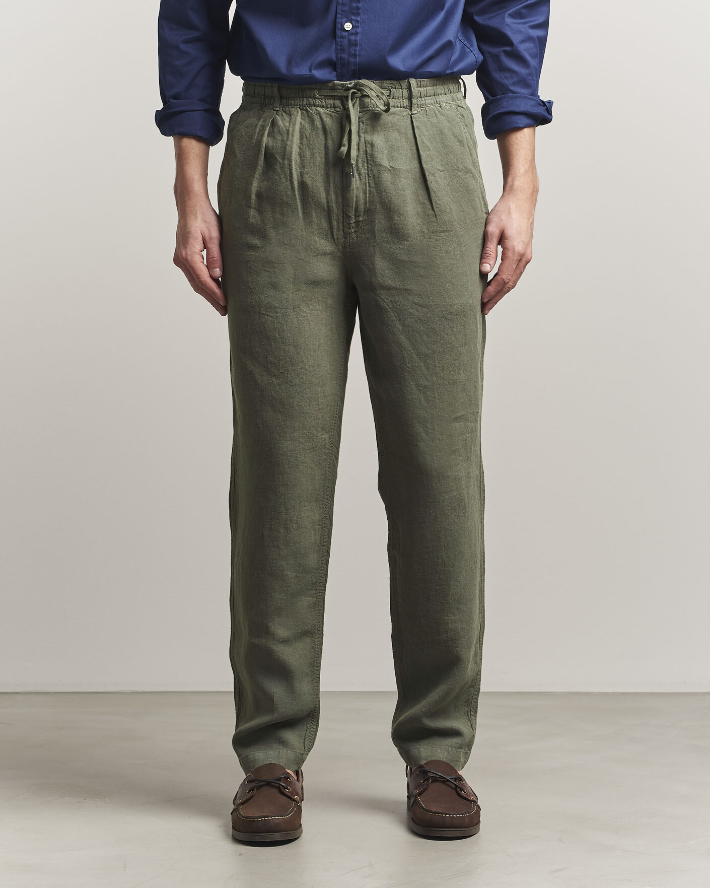 Mies | Housut | Polo Ralph Lauren | Prepster Linen Trousers New Olive