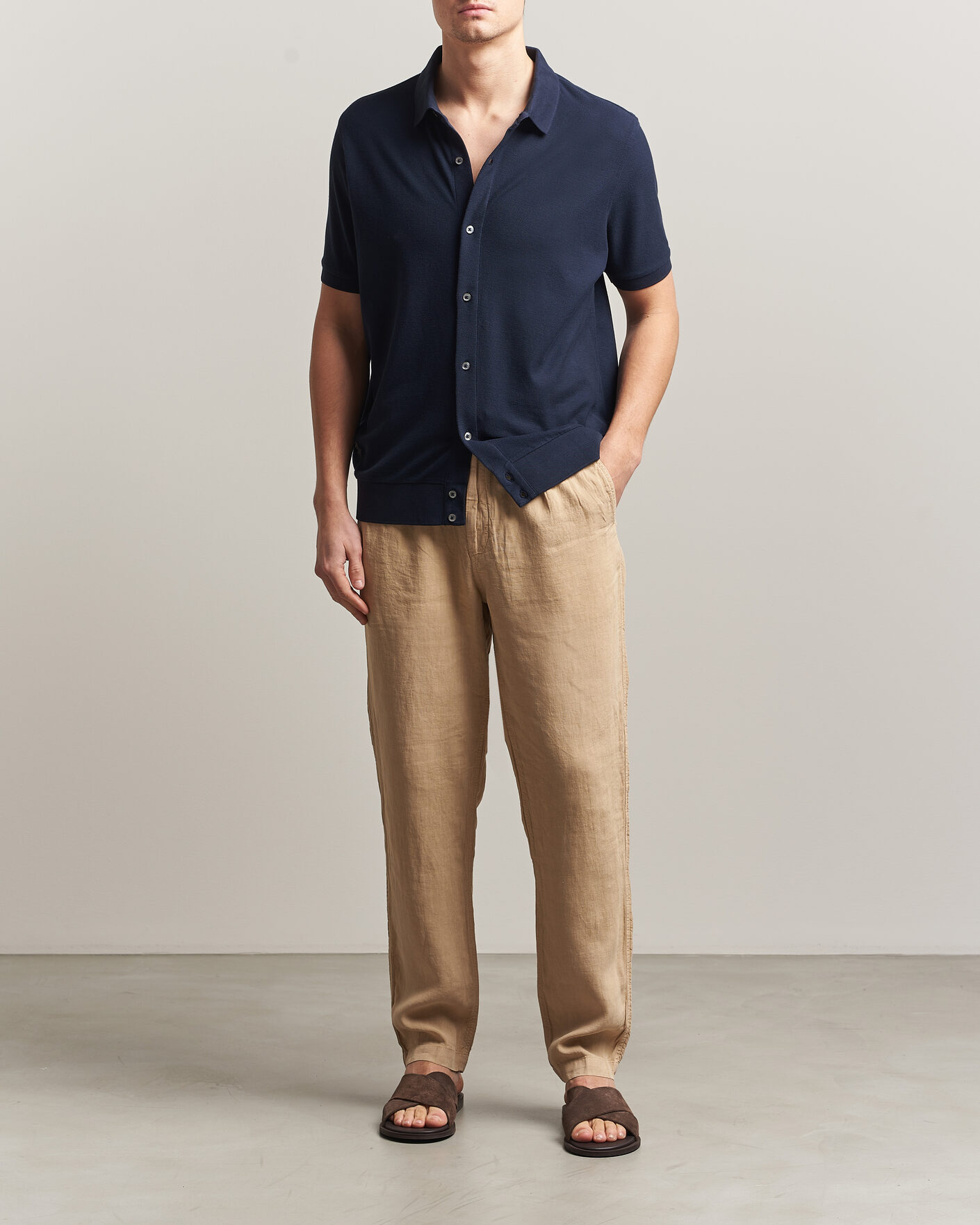 Mies | Housut | Polo Ralph Lauren | Prepster Linen Trousers Classic Khaki