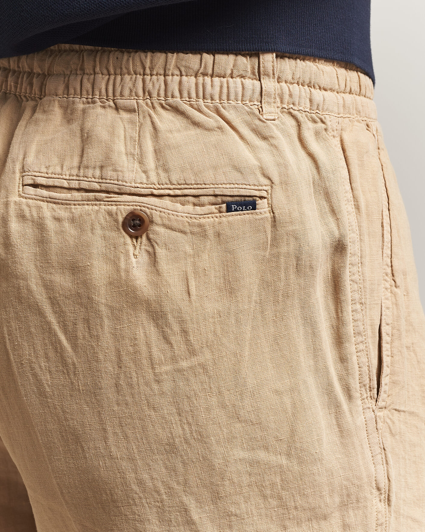 Mies | Housut | Polo Ralph Lauren | Prepster Linen Trousers Classic Khaki
