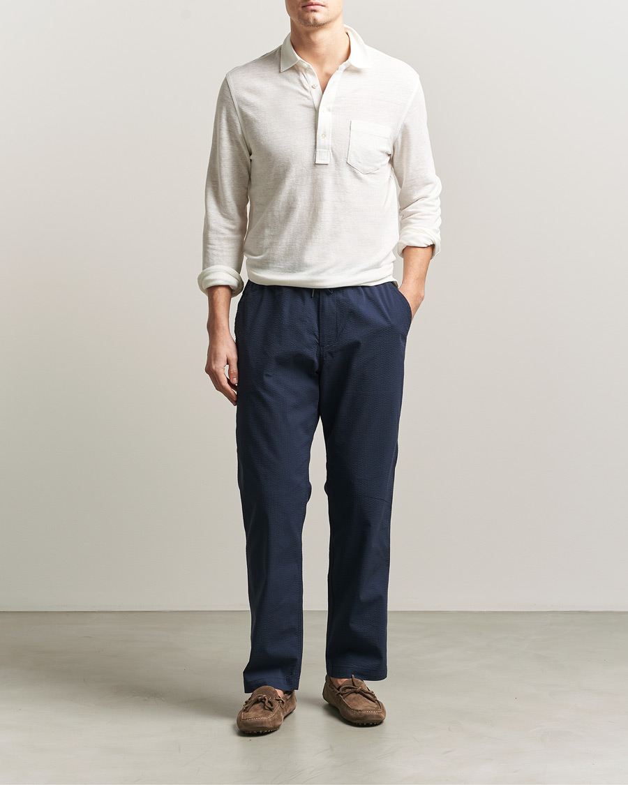 Mies | Housut | Polo Ralph Lauren | Seersucker Pants Newport Navy