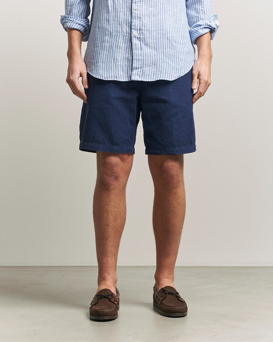 Mies | Shortsit | Polo Ralph Lauren | Cotton/Linen Shorts Spring Navy