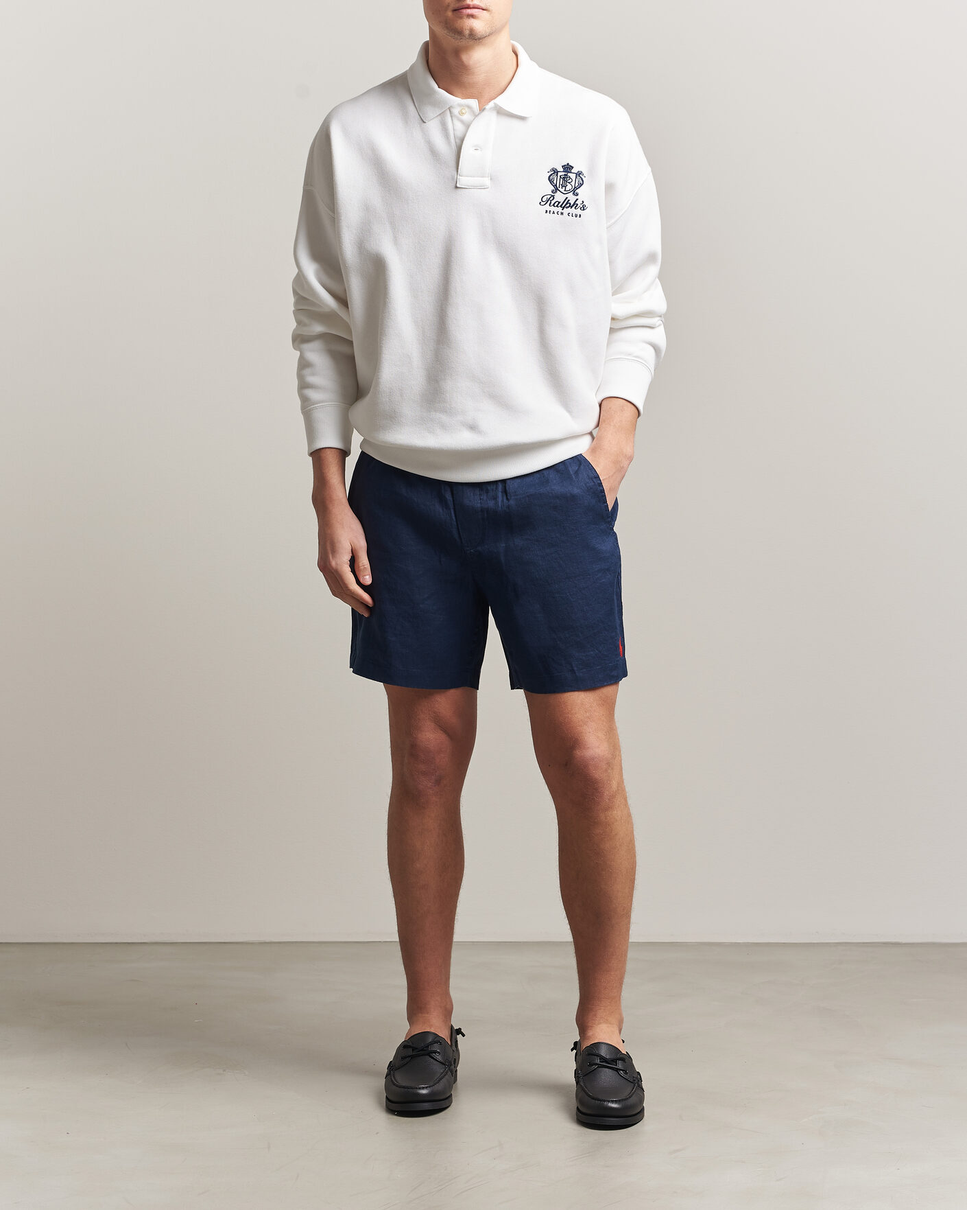 Mies | Shortsit | Polo Ralph Lauren | Dyed Linen Shorts Newport Navy