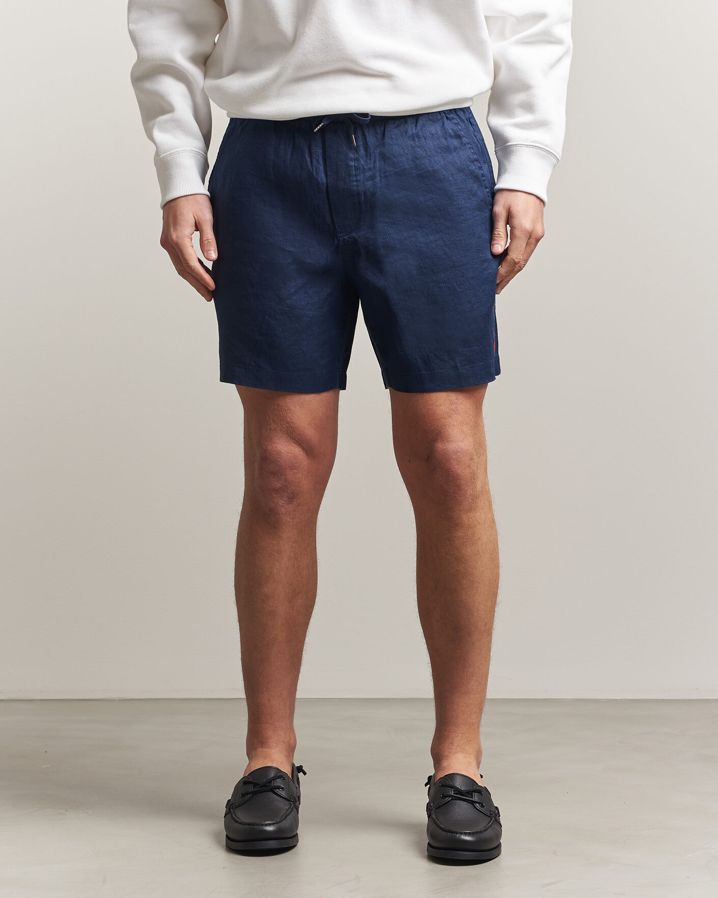 Mies | Shortsit | Polo Ralph Lauren | Dyed Linen Shorts Newport Navy