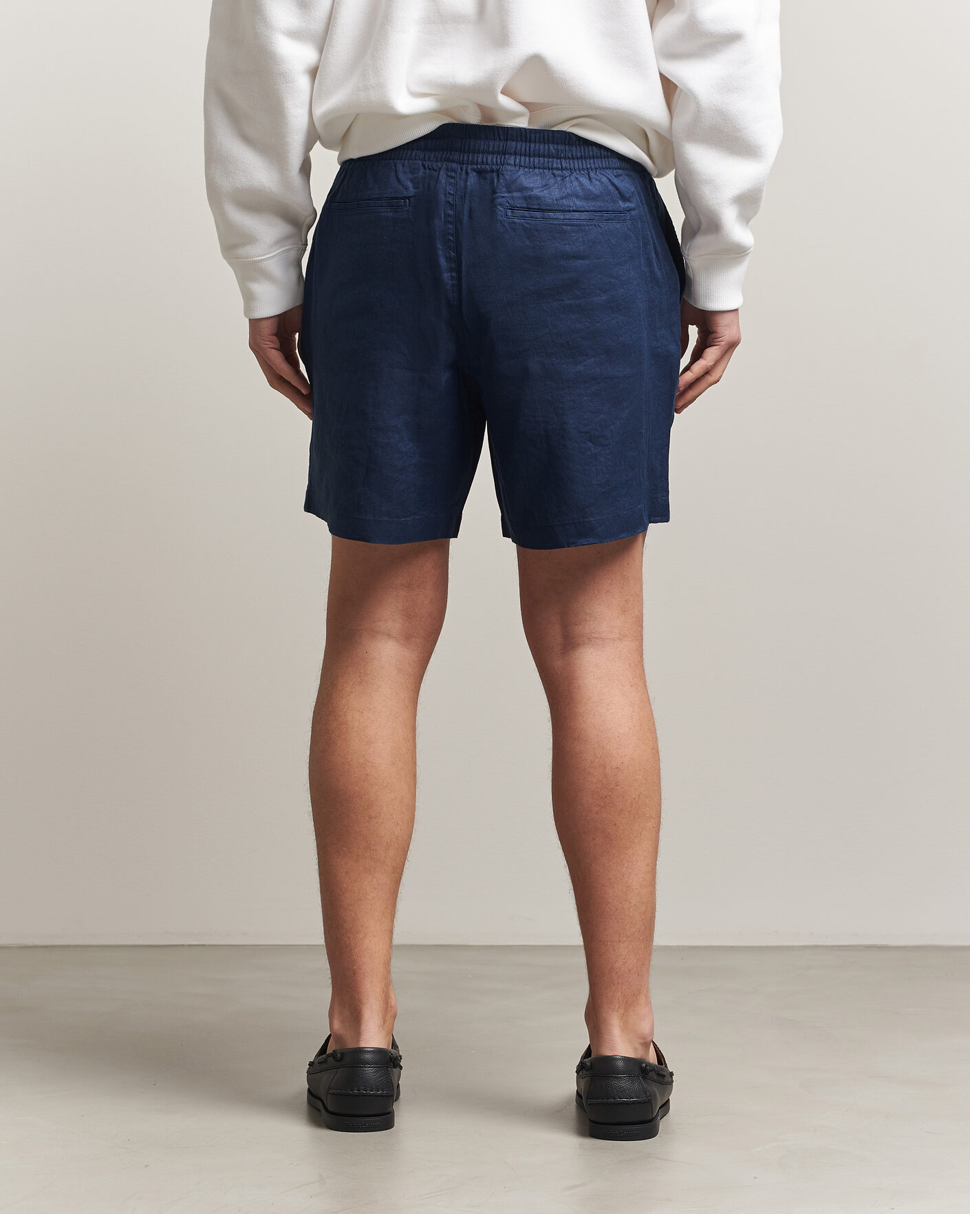 Mies | Shortsit | Polo Ralph Lauren | Dyed Linen Shorts Newport Navy