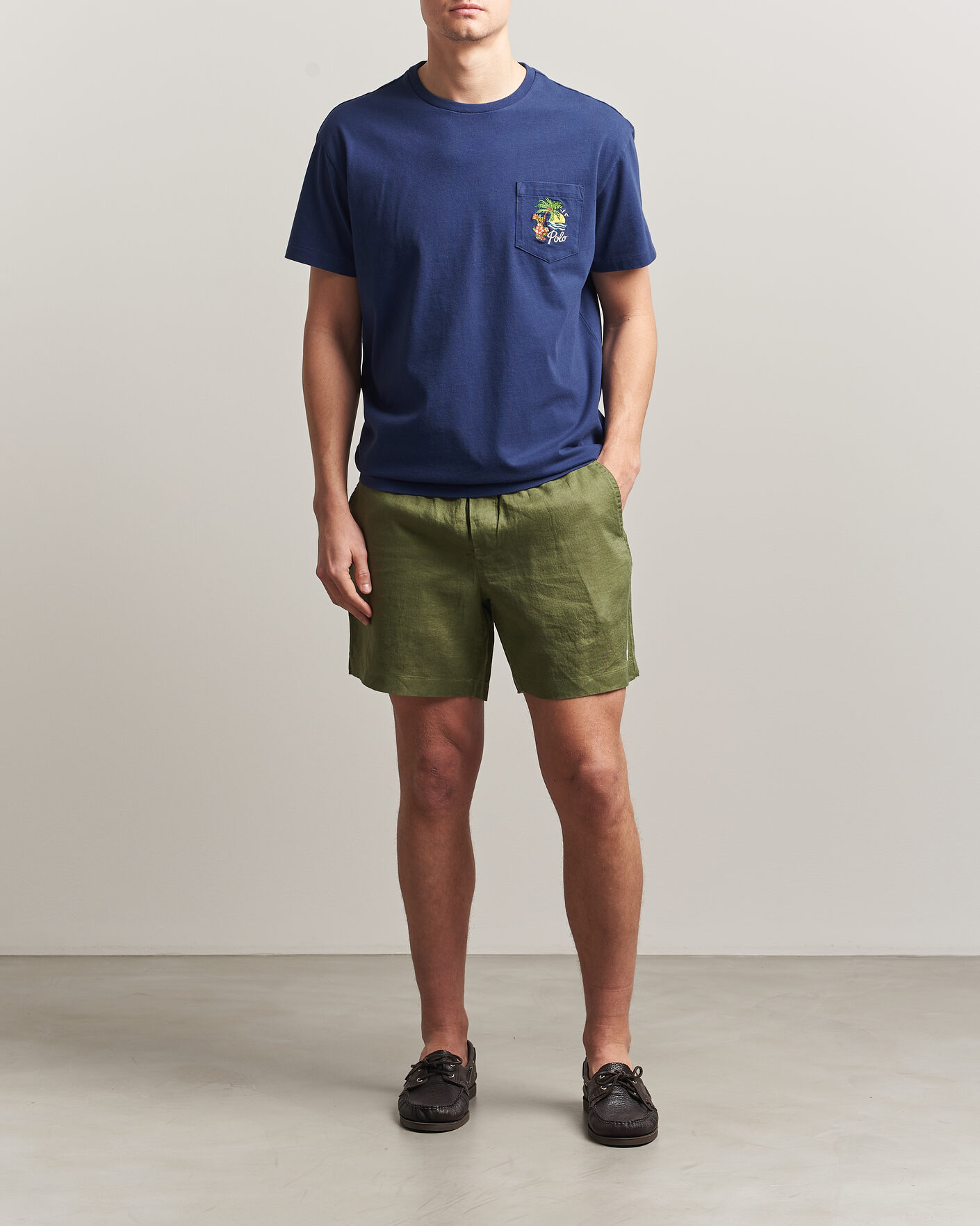 Mies | Shortsit | Polo Ralph Lauren | Dyed Linen Shorts Garden Trail