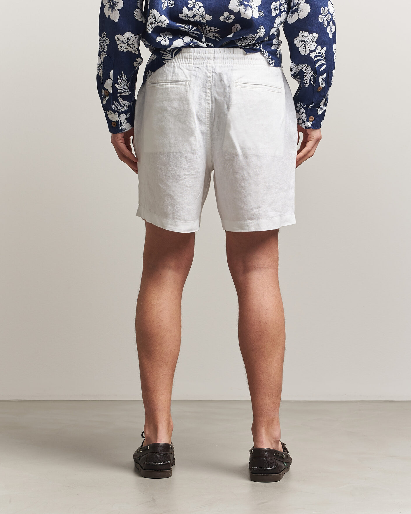 Mies | Shortsit | Polo Ralph Lauren | Dyed Linen Shorts White